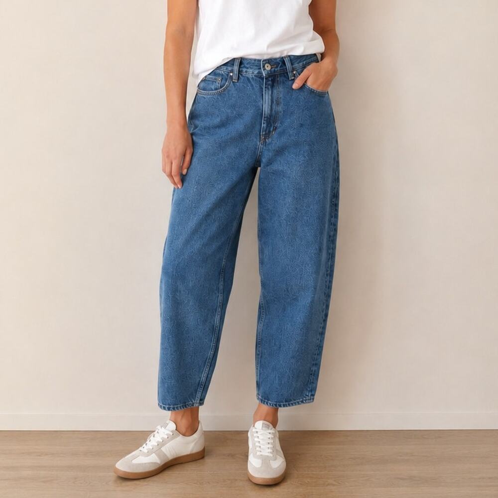 COS Arch Tapered Jeans Womens 27 Indigo Blue Denim High-rise Ankle